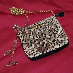 NWOT Betsey Johnson Leopard 3-Compartment Bag